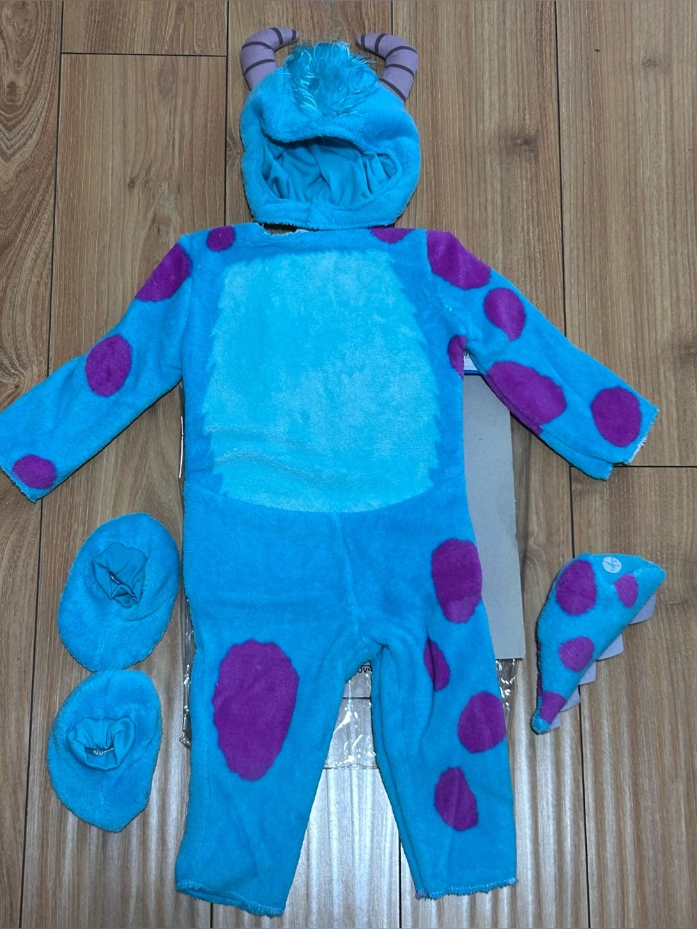 NEW Infant Baby Disney Pixar Monsters Inc University Sulley Costume SIZE 12-18M - Picture 2 of 9
